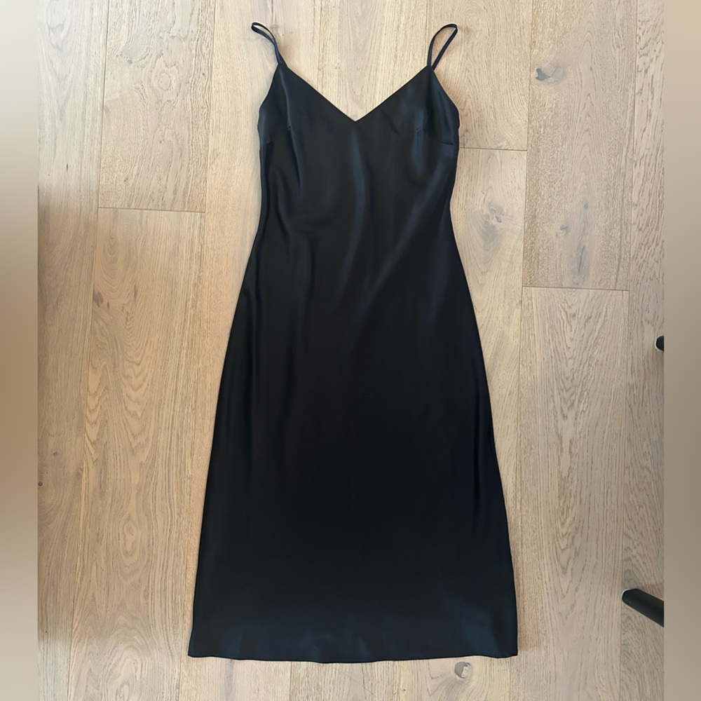 Black slip dress